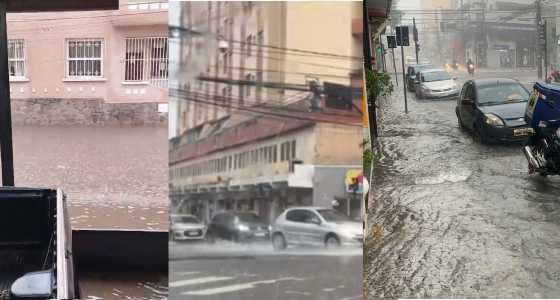 Fotos mostram alagamentos causados pela chuva em Belo Horizonte