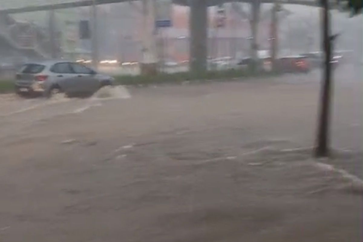 Avenida de BH 'vira' rio após regional receber 51% da chuva do mês em três horas