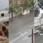 Chuva em Recife arrasta ciclista, suspende aulas e alaga ruas; veja fotos
