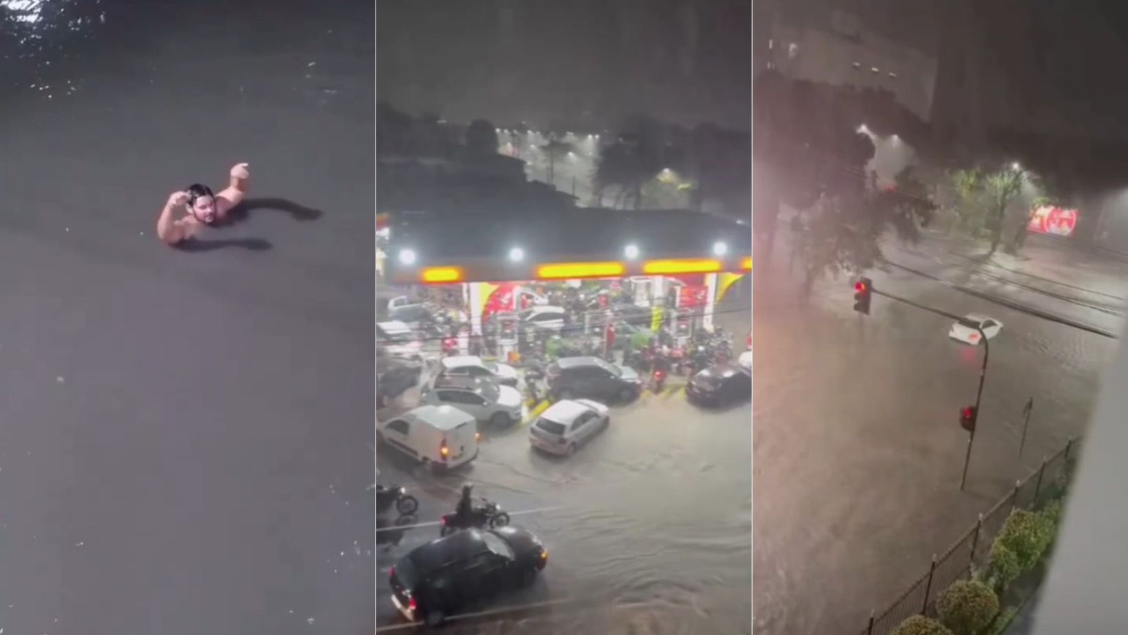 Chuva forte alaga ruas e causa congestionamentos no Rio de Janeiro; veja vídeo
