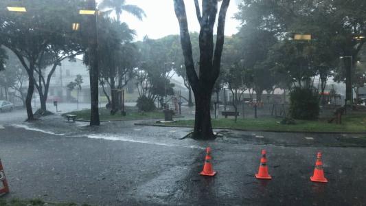 Chuva forte na região da Pampulha