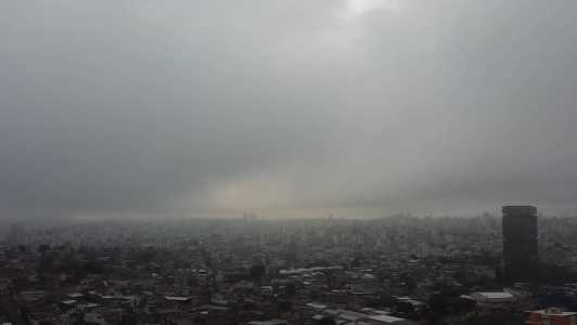 Chuva moderada a forte é provocada devido à instabilidade atmosférica