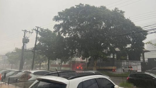 Chuva na avenida Barão Homem de Melo