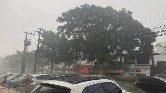 Chuva na avenida Barão Homem de Melo