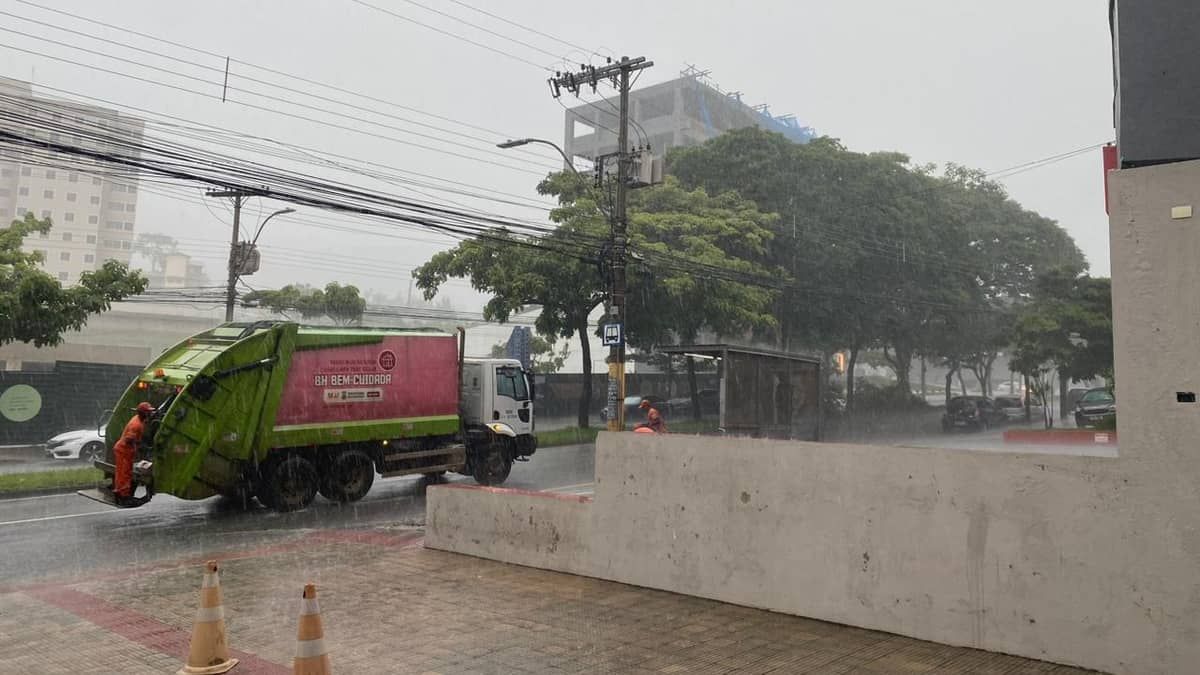 Belo Horizonte pode ter chuva de até 40 mm com rajadas de vento  