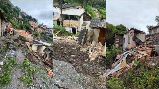 Desabamento de casa deixa cinco feridos em Sabará