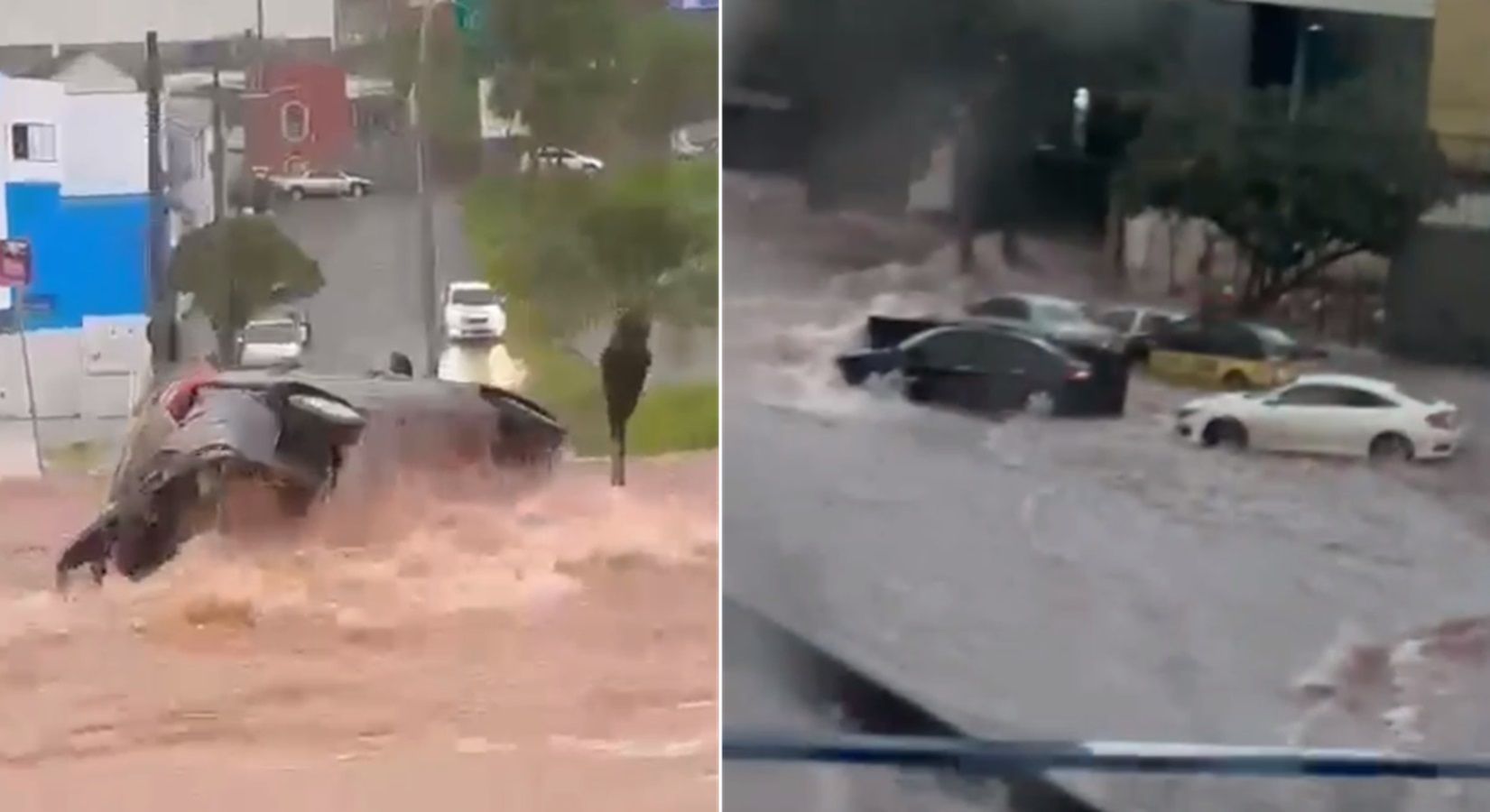 Vídeo: carros são arrastados e até revirados por enxurrada após temporal em Uberlândia