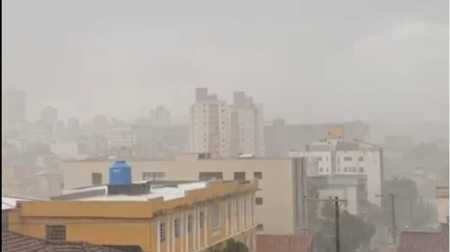 Chuvas de 20 a 40mm podem ocorrer em Belo Horizonte