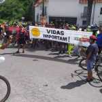 Ciclistas fazem manifestação na Cristiano Machado para pedir mais segurança no trânsito