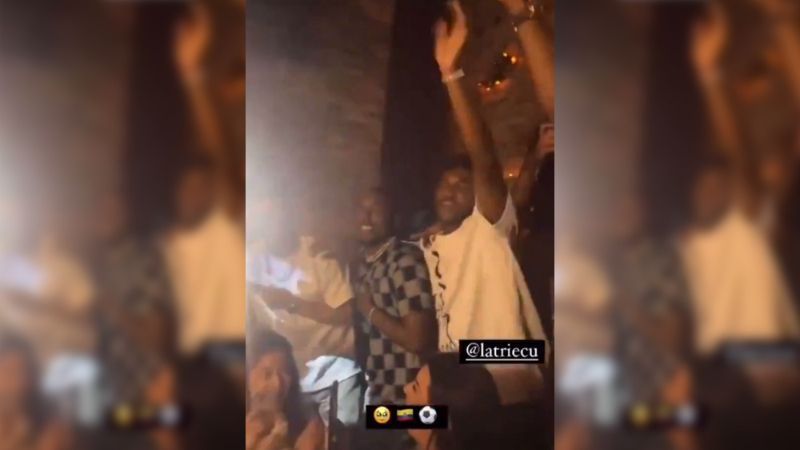Cifuentes, do Cruzeiro, esteve em festa polêmica com jogadores do Equador