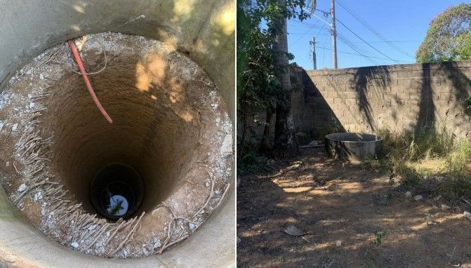 Homem cai em cisterna de 10 metros de profundidade em Lagoa da Prata (MG)