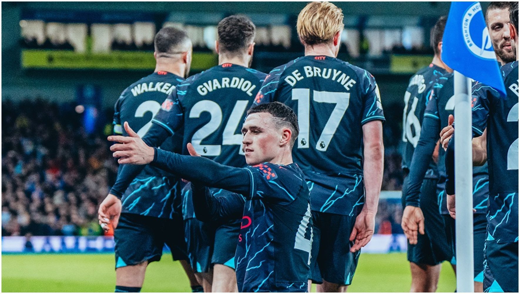 City goleia o Brighton e assume a vice-liderança da Premier League