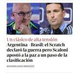 Terça picante, paz e racismo: manchetes na Argentina antes de duelo com Brasil