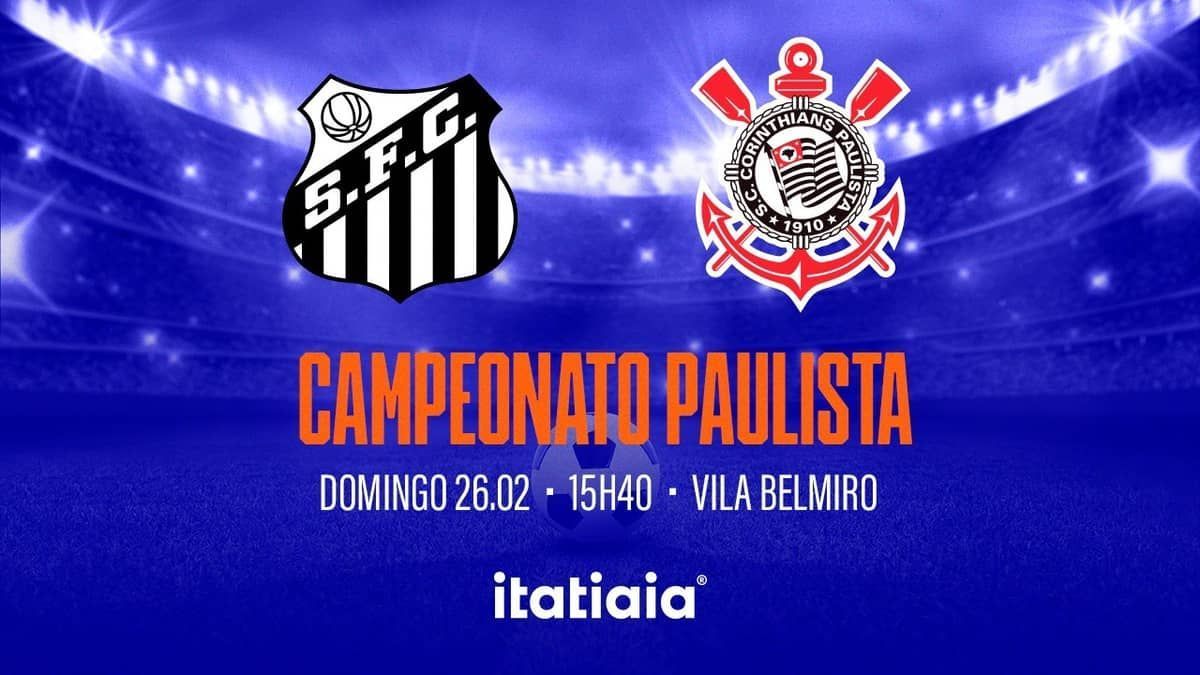 Santos x Corinthians: acompanhe o clássico pelo Campeonato Paulista na Itatiaia 