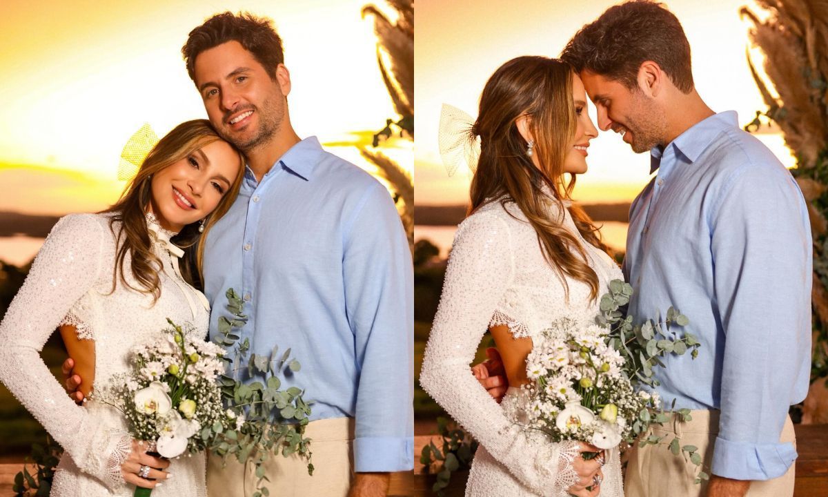 Claudia Leitte renova votos com o marido, Ivete se manifesta e detalhe chama atenção