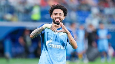 Claudinho está em atividade pelo Xenit, mas interessa ao Flamengo