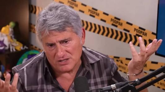 Cléber Machado durante participação no Podpah nessa segunda-feira