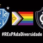Remo e Paysandu se unem para ação no Dia do Orgulho LGBTQIAPN+; veja vídeo