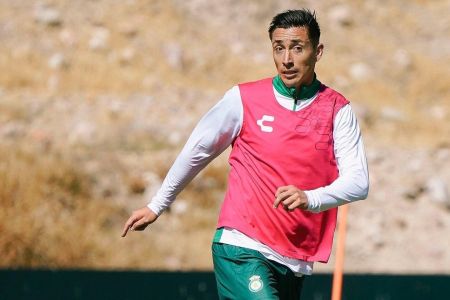 Rodrigo Echeverría em treino do León-MEX