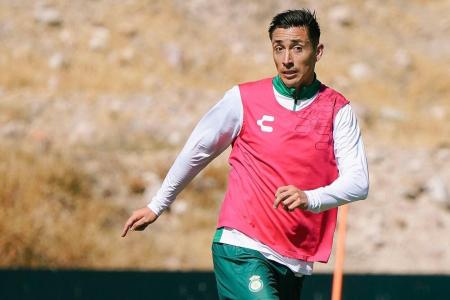 Rodrigo Echeverría em treino do León-MEX