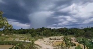 Nuvem em formato de cogumelo destrói plantações no interior de São Paulo; entenda