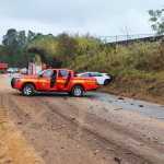 Colisão frontal na MG-129 resulta em motorista preso às ferragens