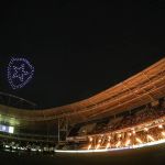 Botafogo inova com show de drones e luzes no Nilton Santos; assista