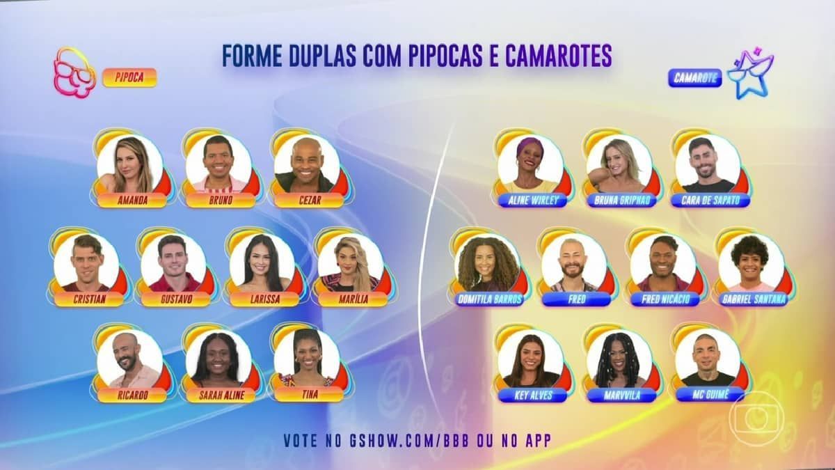 BBB 23: participantes jogam em duplas formadas pelo público na primeira semana 