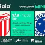Villa Nova x Cruzeiro: acompanhe o jogo no YouTube da Itatiaia
