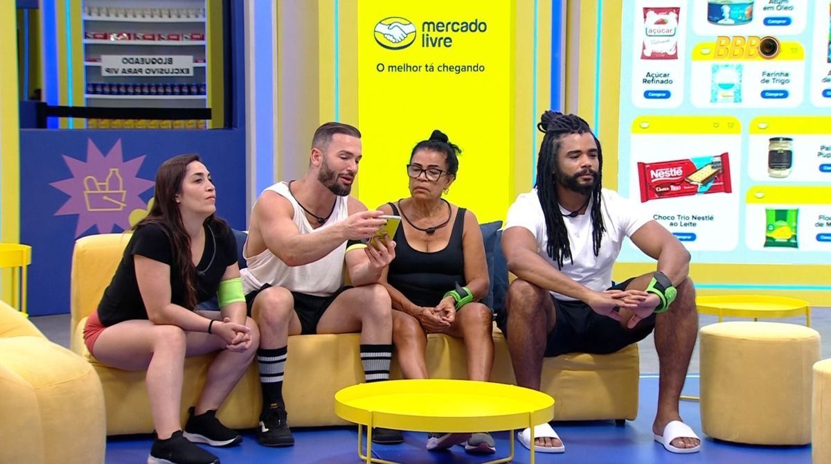 BBB 25: Xepa tem dificuldade na primeira compra; veja o que eles vão comer durante a semana