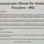 PCC, TCP e mais duas facções anunciam união em MG; autoridades temem guerra contra CV