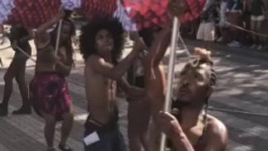 Concentração aconteceu próximo à Praça da Estação, no Centro de Belo Horizonte
