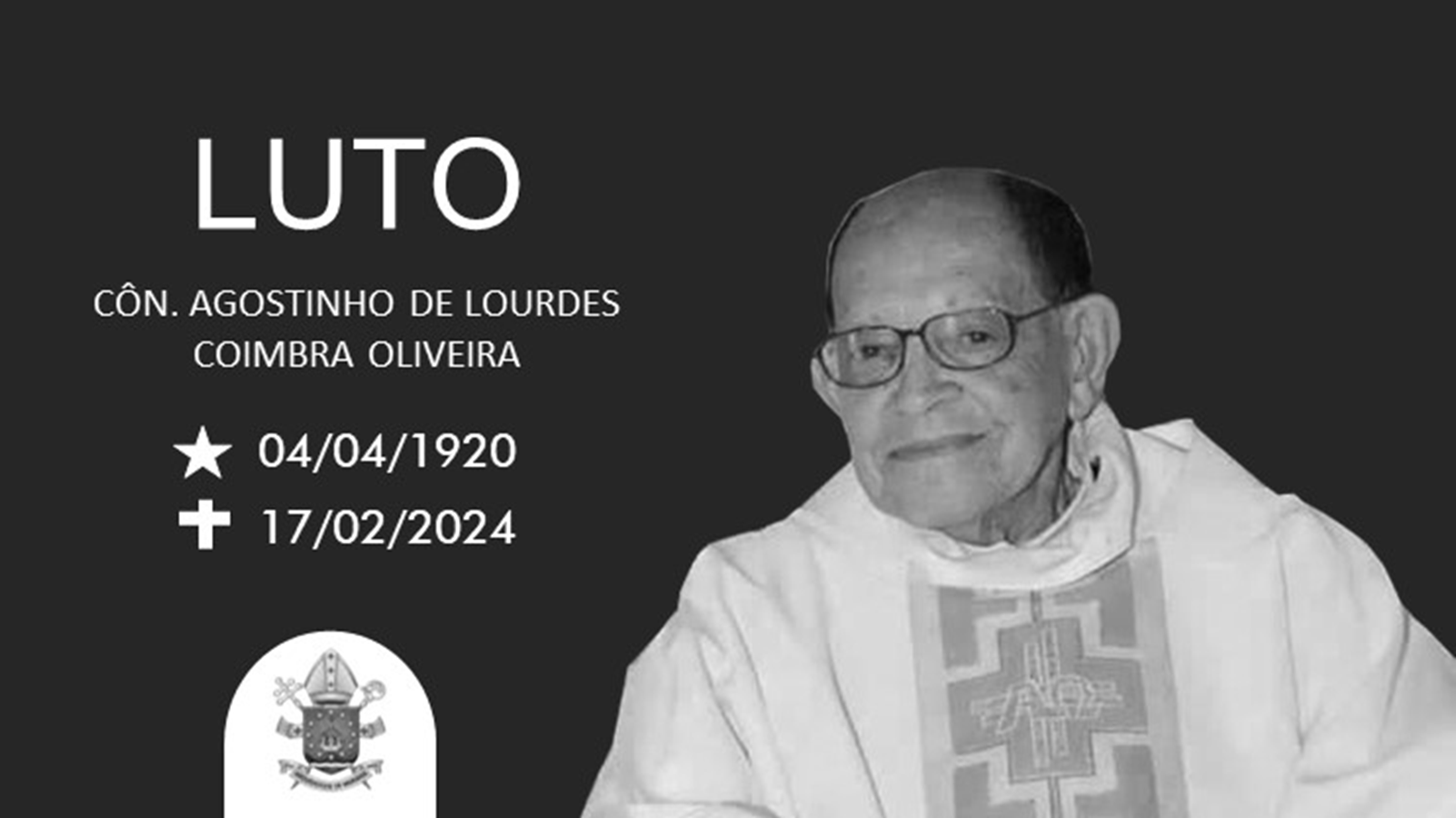Padre mais antigo de Mariana (MG), Cônego Agostinho morre aos 103 anos