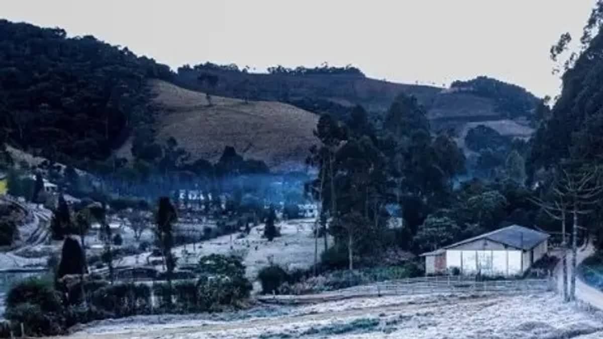 Minas registra menor temperatura do país e têm 4 cidades entre as mais frias nesta sexta