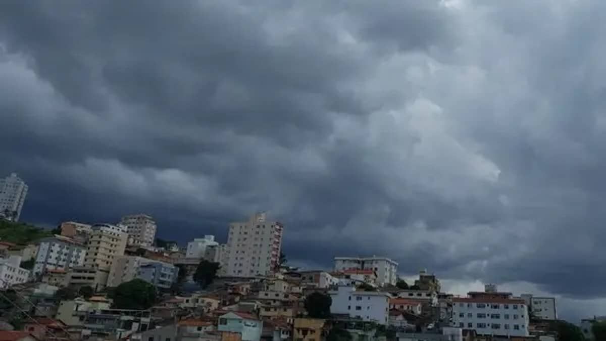 Tempestade e granizo podem atingir quase 700 cidades de Minas; veja a lista