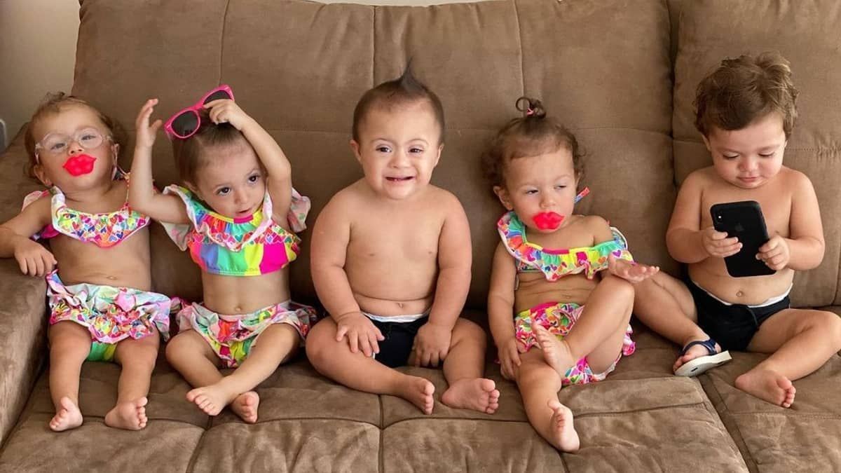 Sêxtuplos: conheça outras famílias que compartilham a rotina com os filhos