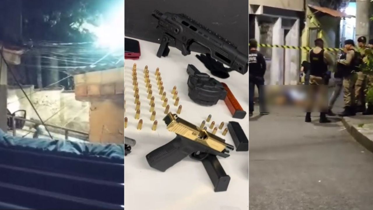 Confronto na região da Pedreira Prado Lopes: vídeo mostra pistola dourada e kit de submetralhadora