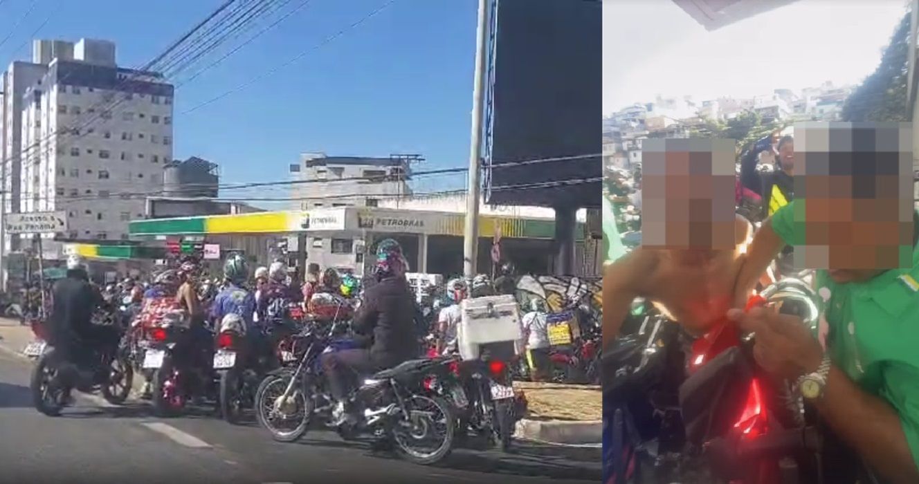 Vídeo: influencer promete gasolina de graça e causa confusão em avenida de BH
