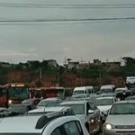 Falta de água: manifestação fecha a BR-040 em Ribeirão das Neves