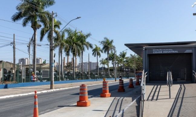 Nova etapa de obras começa na estação Cidade Industrial, em Contagem