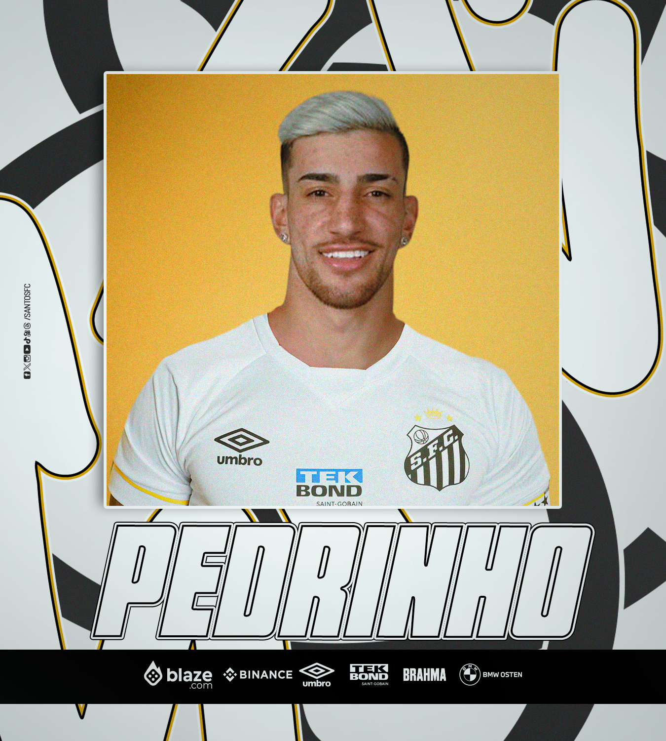 Santos anuncia contratação do atacante Pedrinho, ex-América