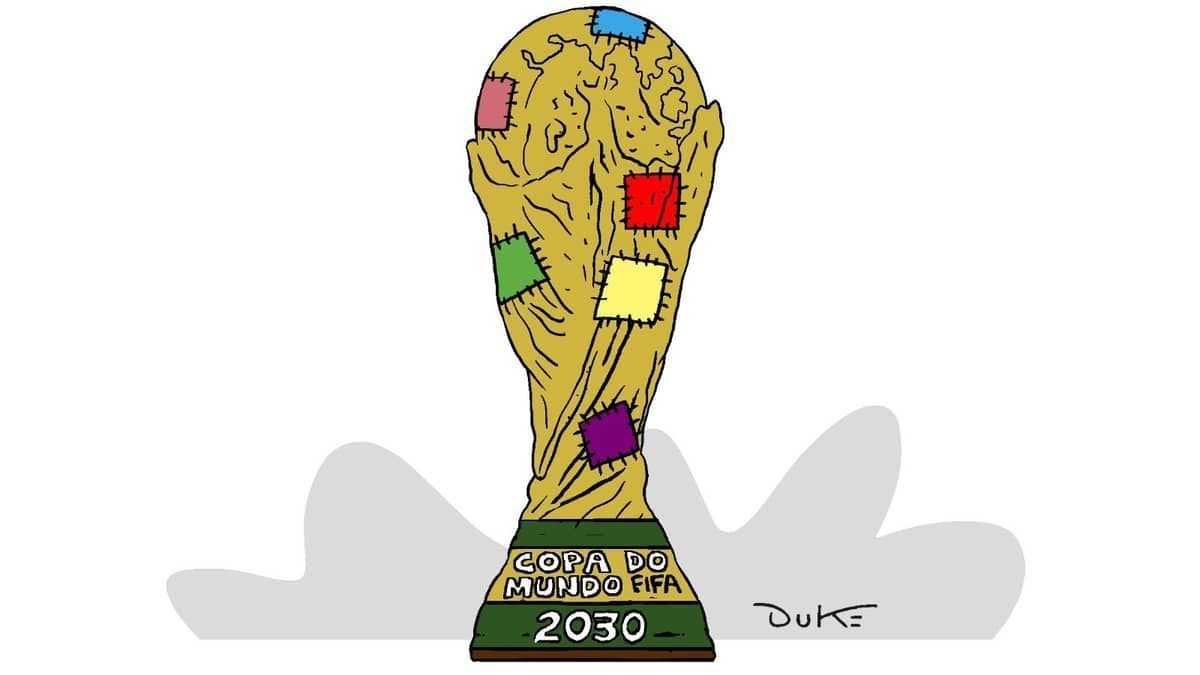 Charge do Duke: a Copa do Mundo de 2030