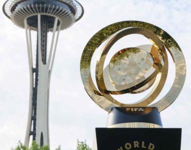 Troféu do Mundial de Clubes da Fifa em Seattle