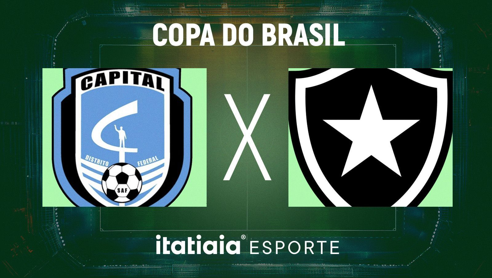 Horário e onde assistir ao vivo Capital-DF x Botafogo, pela Copa do Brasil