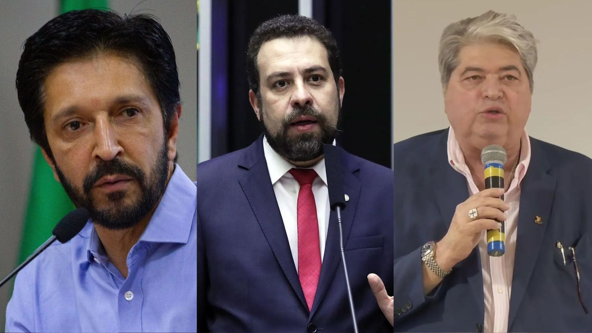 Nunes, Boulos e Datena cumprem agenda e faltam a debate
