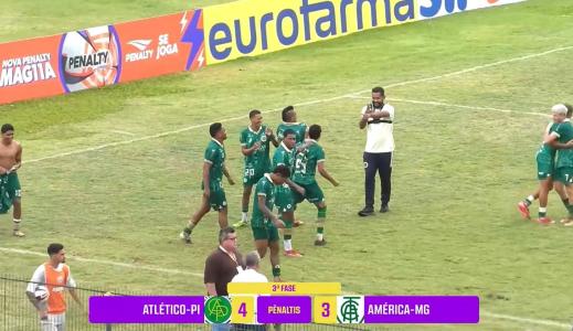 Atlético-PI elimina o América na terceira fase da Copinha 2026