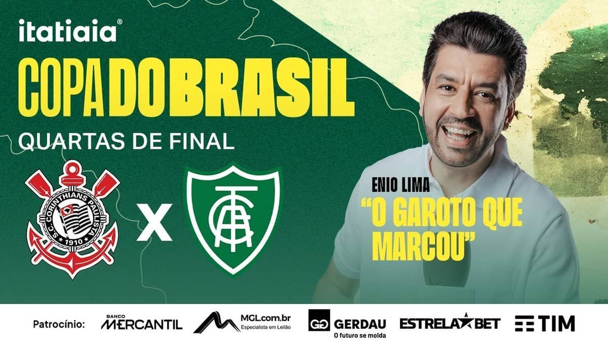 Corinthians x América: assista, ao vivo, à transmissão da Itatiaia