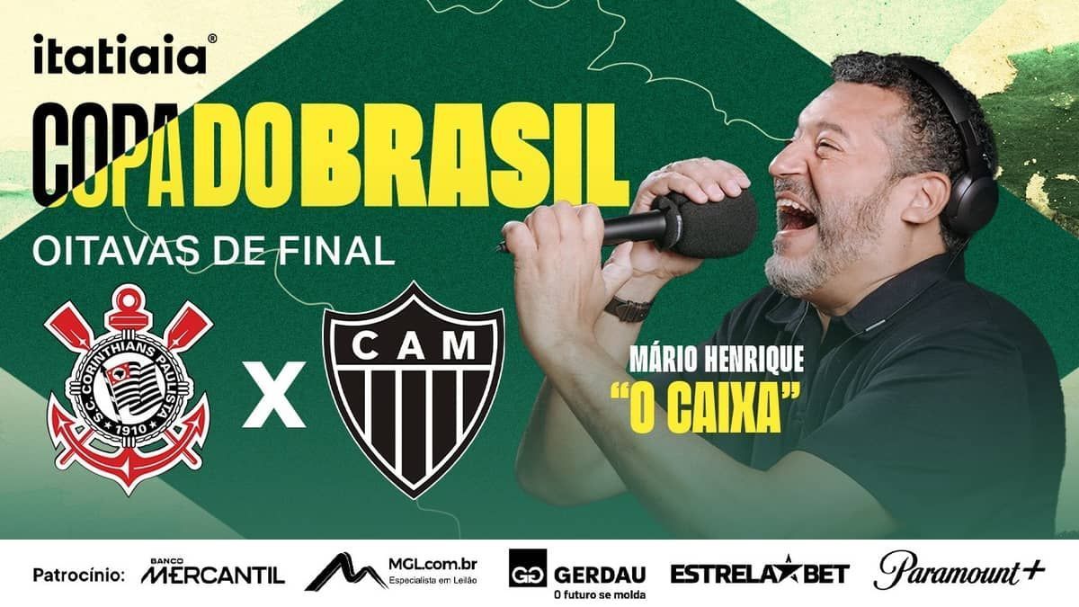 Corinthians x Atlético: assista, ao vivo, à transmissão da Itatiaia