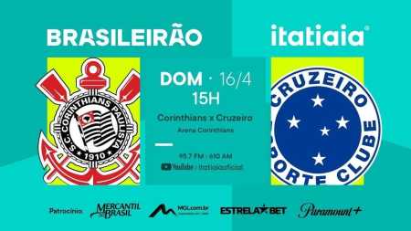 Corinthians e Cruzeiro se enfrentam neste domingo (16), às 16h, em São Paulo