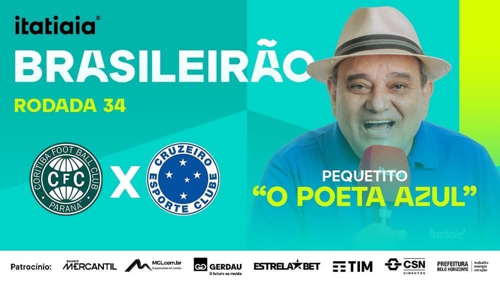 Coritiba x Cruzeiro: assista, ao vivo, à transmissão da Itatiaia